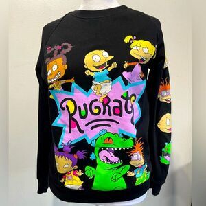Nickelodeon sweatshirt Rugrats cartoon characters winter casual vacation womenXS